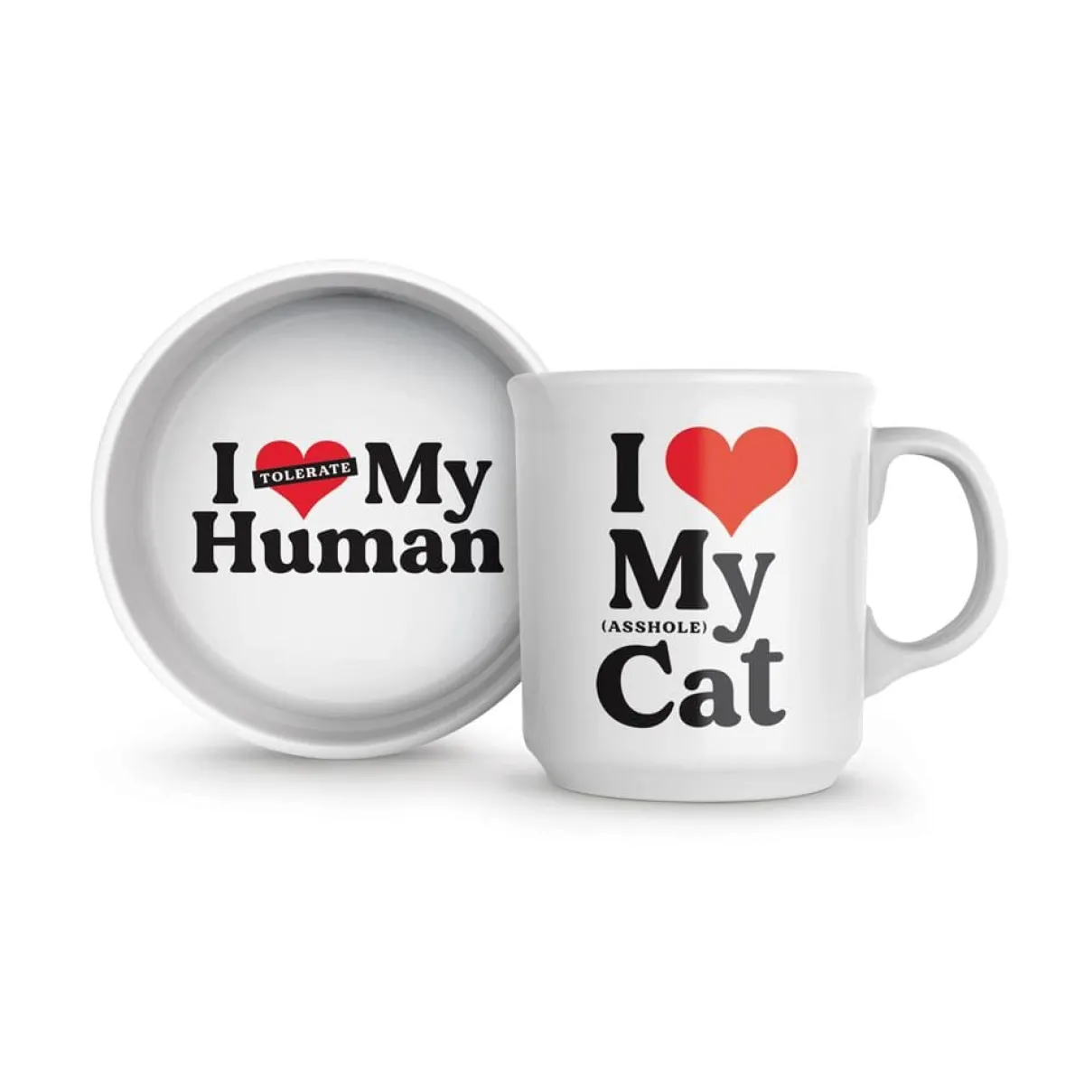 Cats | Shop All Table>Genuine Fred CERAMIC MUG + CAT BOWL SET