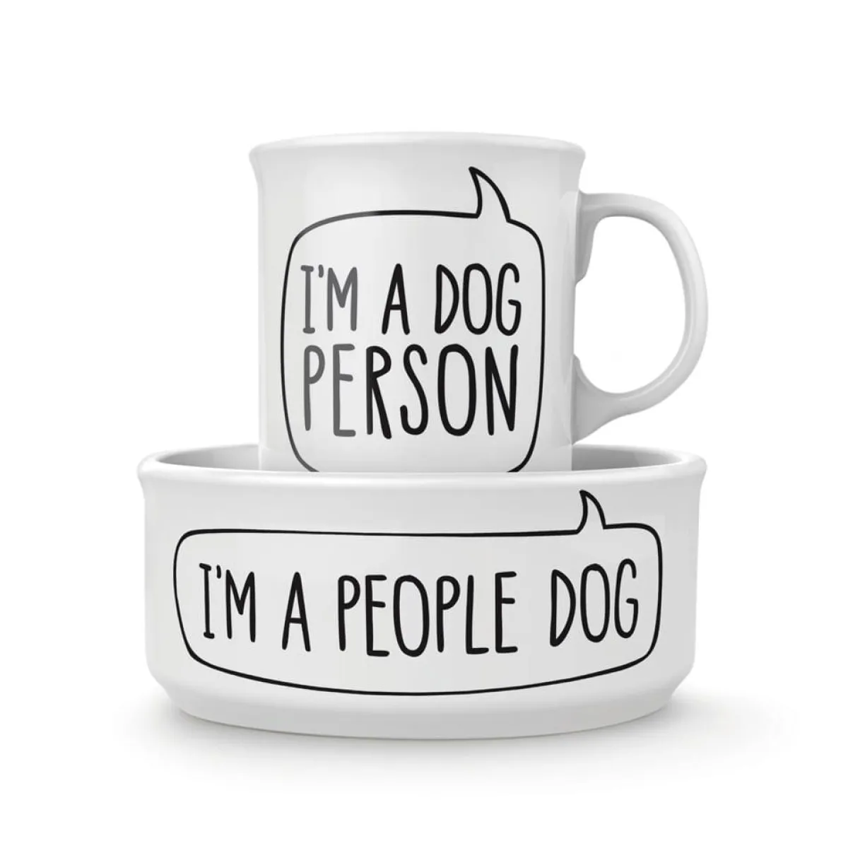 Dogs | Shop All Table>Genuine Fred CERAMIC MUG + DOG BOWL SET