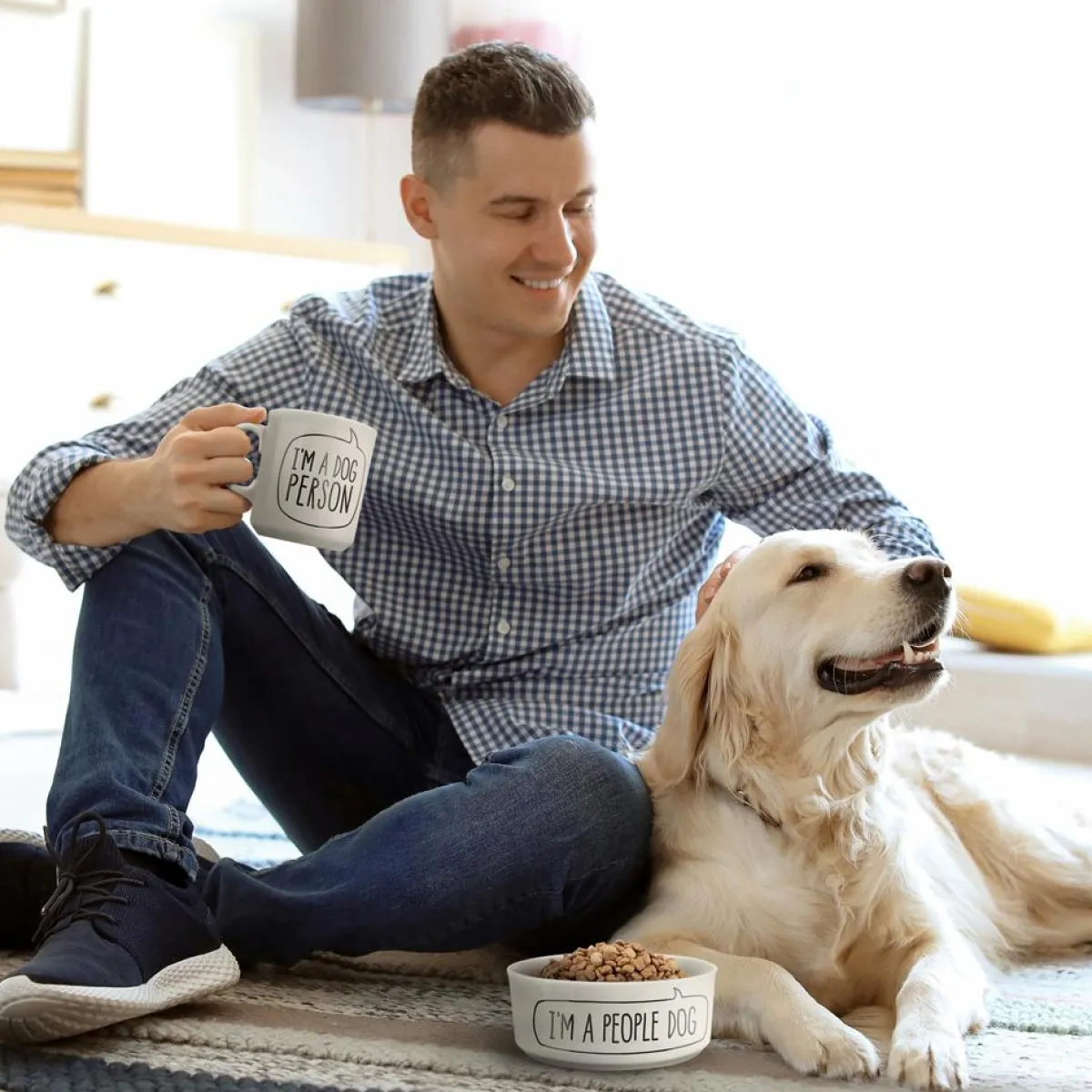 Dogs | Shop All Table>Genuine Fred CERAMIC MUG + DOG BOWL SET