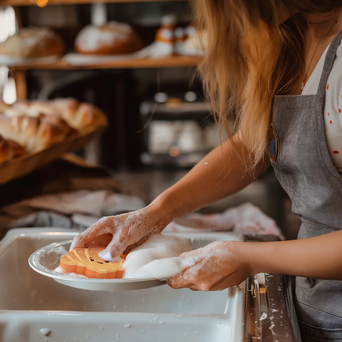 Cleaning | Sponges>Genuine Fred DAILY BREAD | Croissant & Bagel Kitchen Sponges