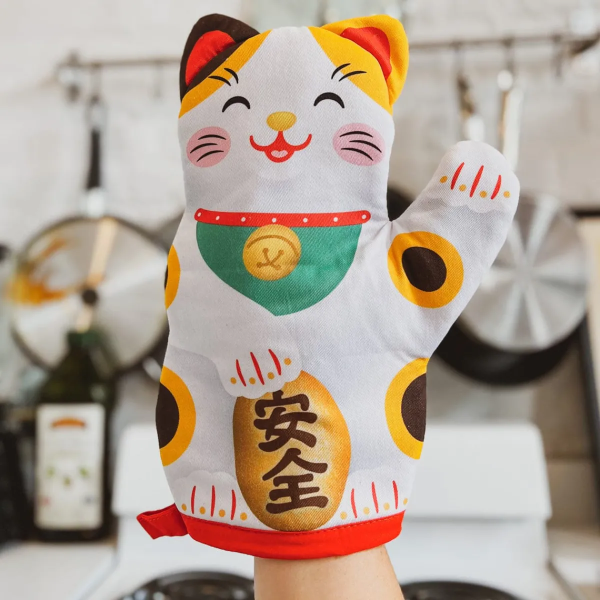 Cooking Utensils>Genuine Fred FELINE LUCKY - Lucky Cat Oven Mitt