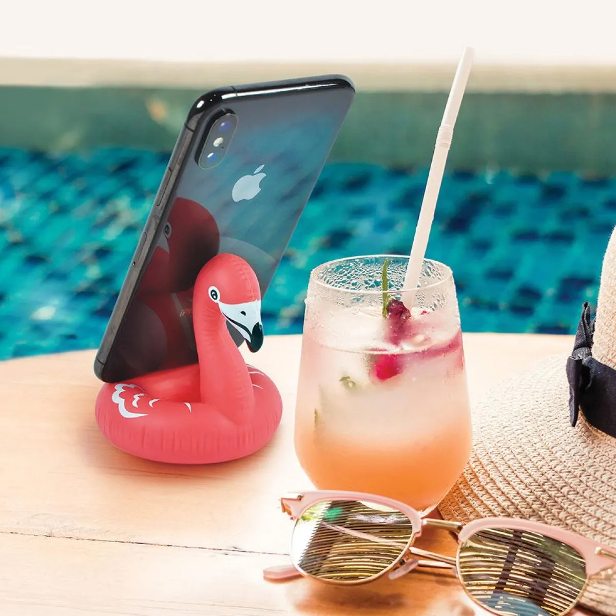 Phone Stands>Genuine Fred FLOAT ON - Flamingo