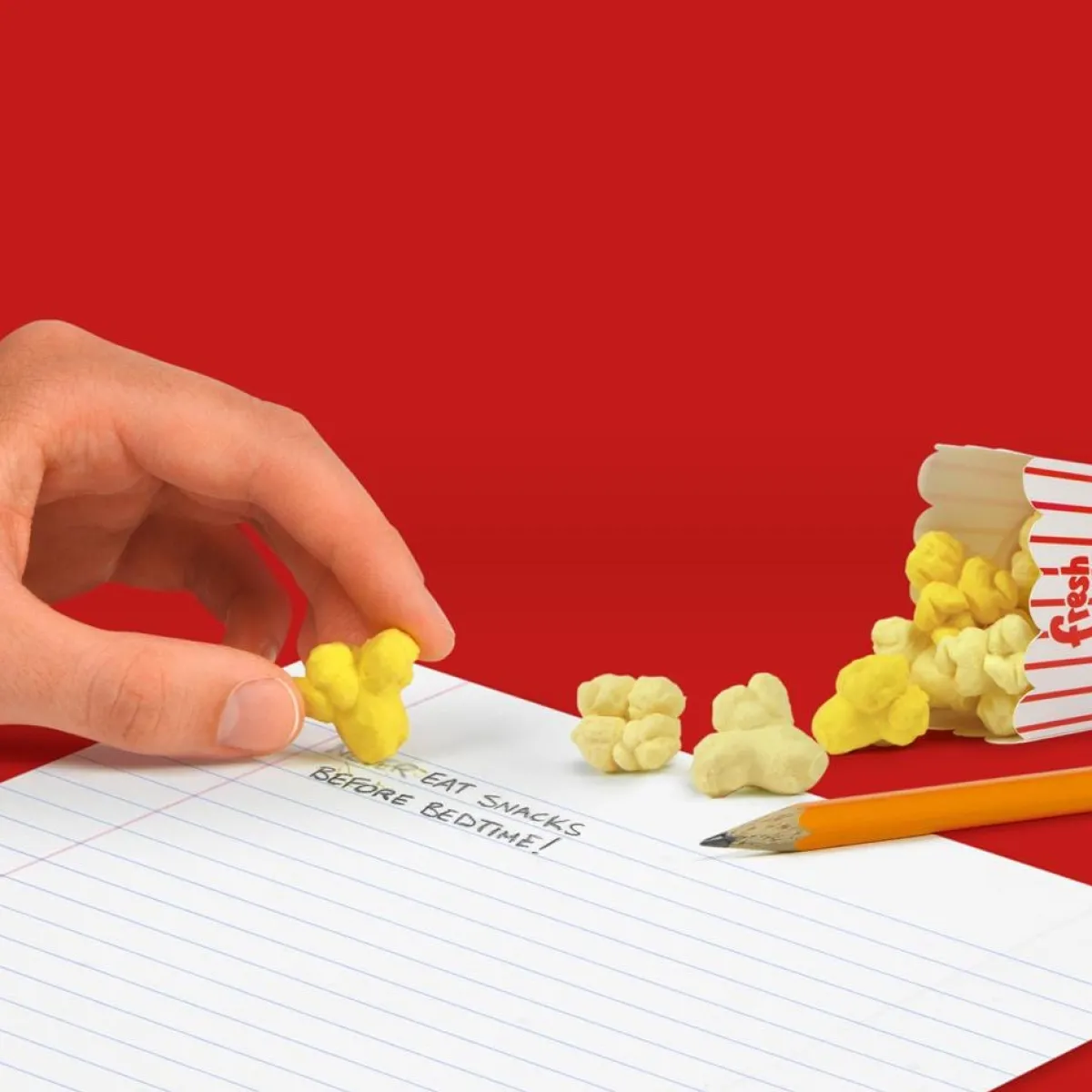 Erasers + Shapeners>Genuine Fred FRESH POPCORN