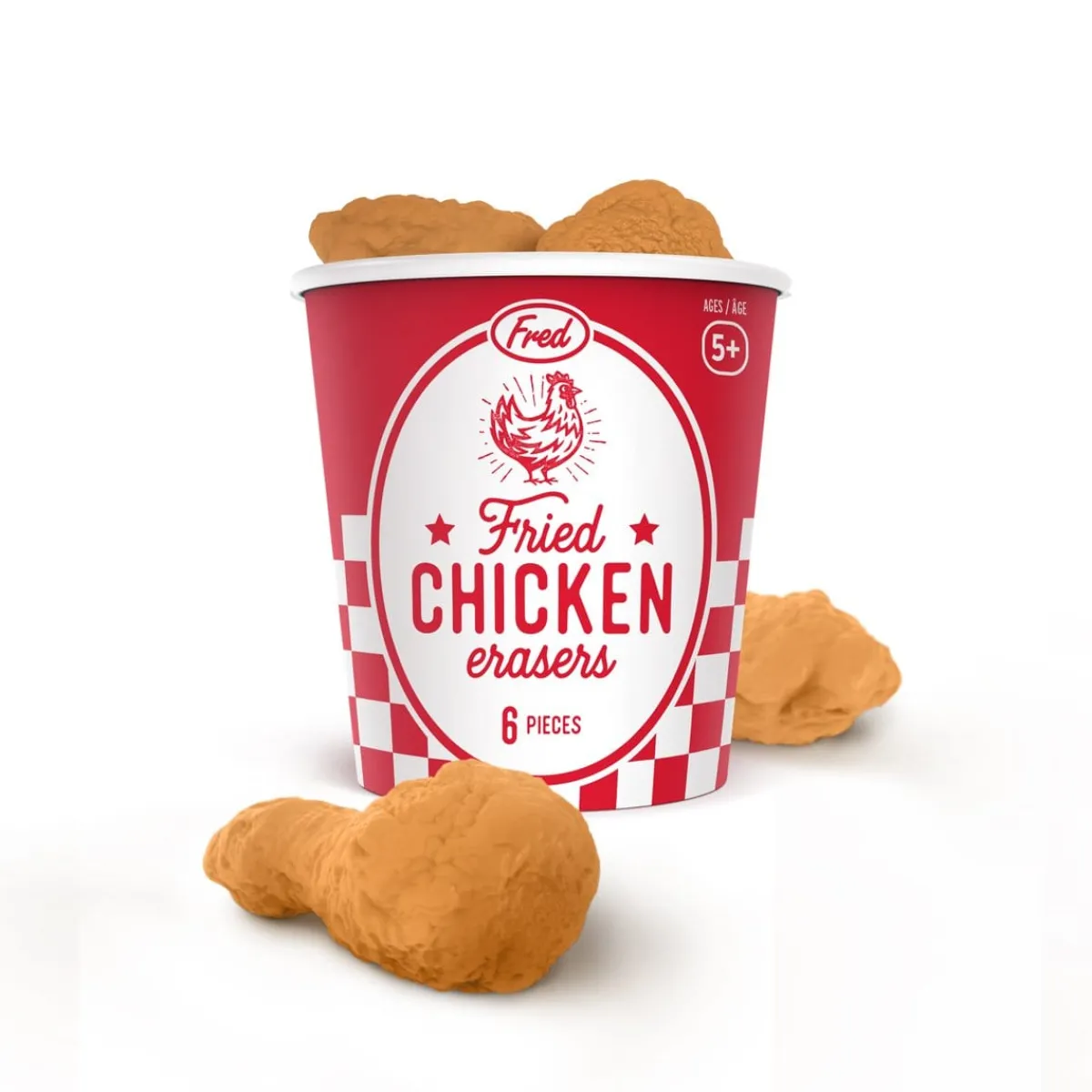 Erasers + Shapeners>Genuine Fred FRIED CHICKEN ERASERS