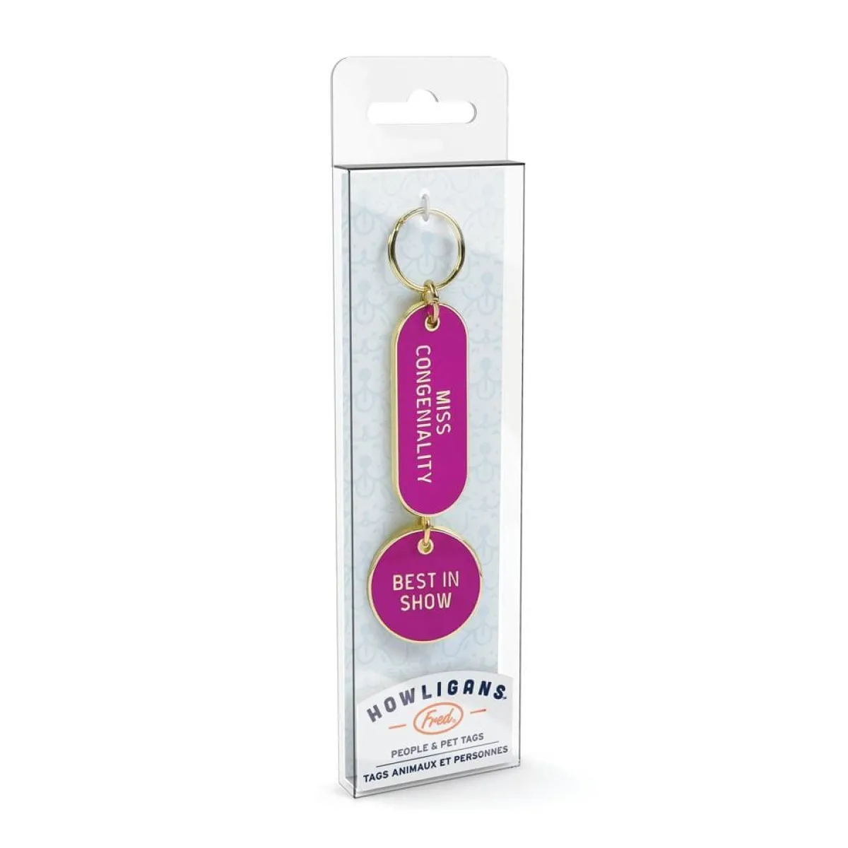 Dogs>Genuine Fred KEYCHAIN + DOG TAG SET