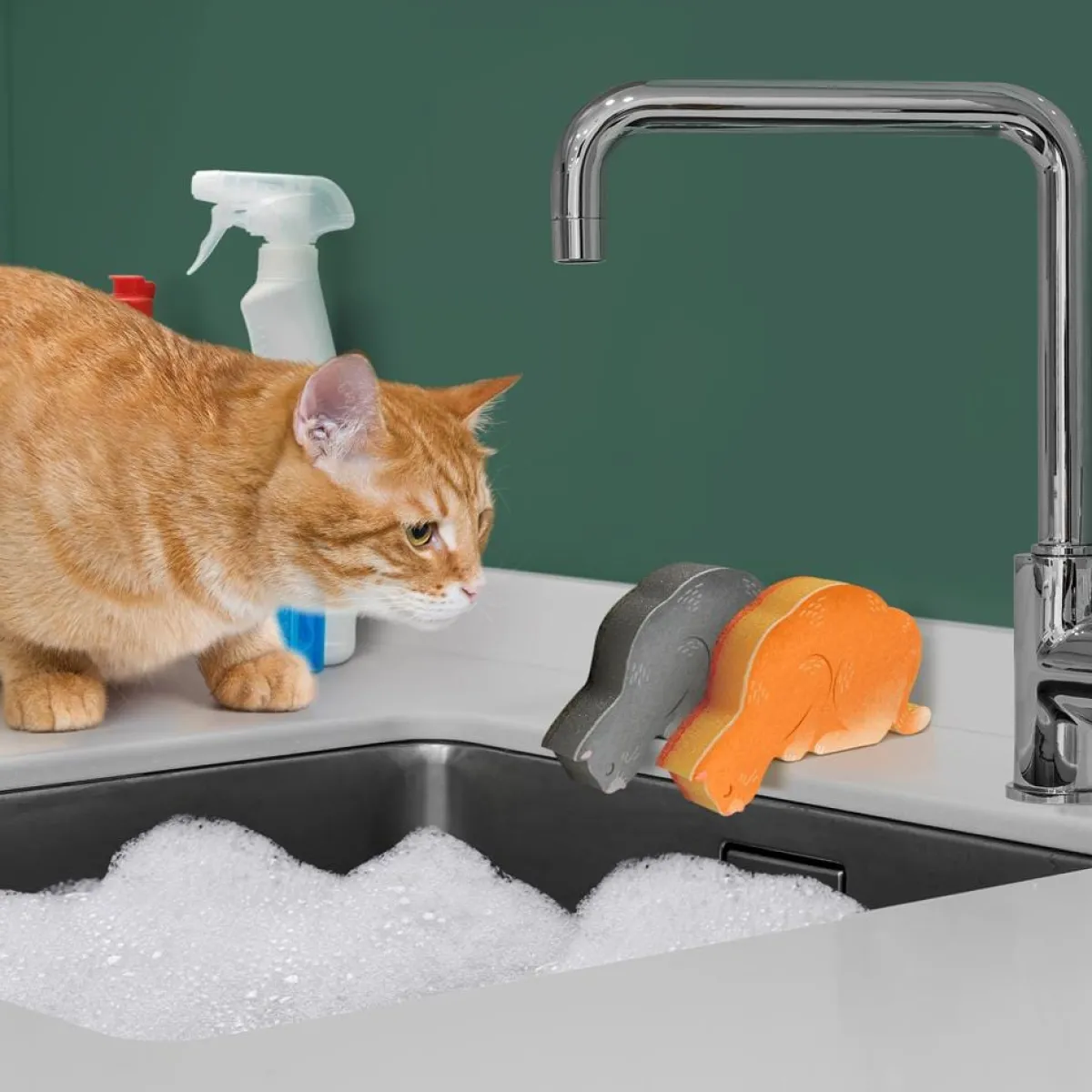 Cleaning | Sponges>Genuine Fred KITCHEN KITTENS