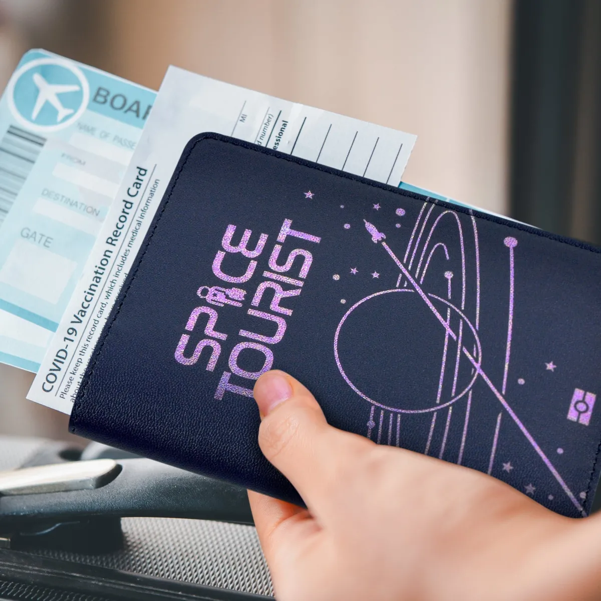 Passports | Luggage Tags>Genuine Fred PASSPORT WALLET: SPACE TOURIST