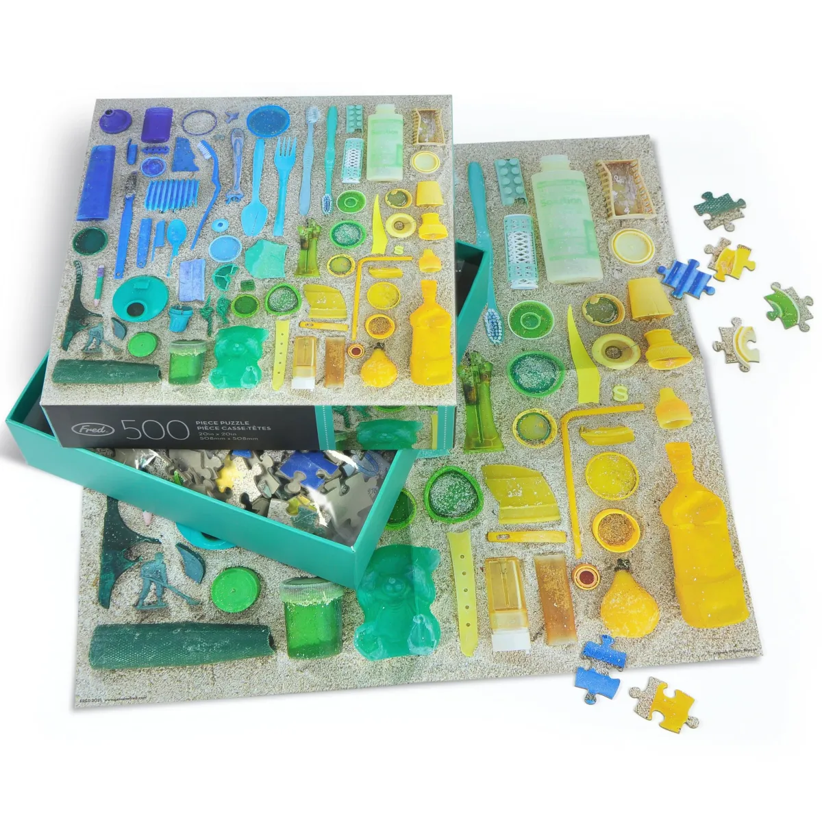 500-Piece Puzzles>Genuine Fred 500 PIECE PUZZLE: BEACH TRASH