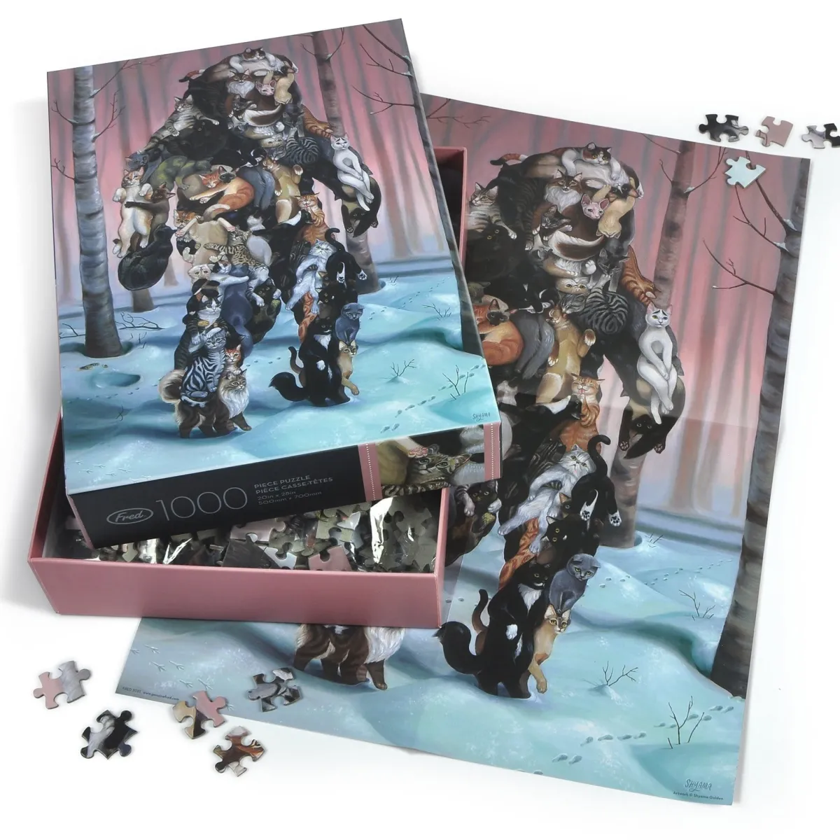 1000-Piece Puzzles>Genuine Fred 1000 PIECE PUZZLE: CATSQUATCH