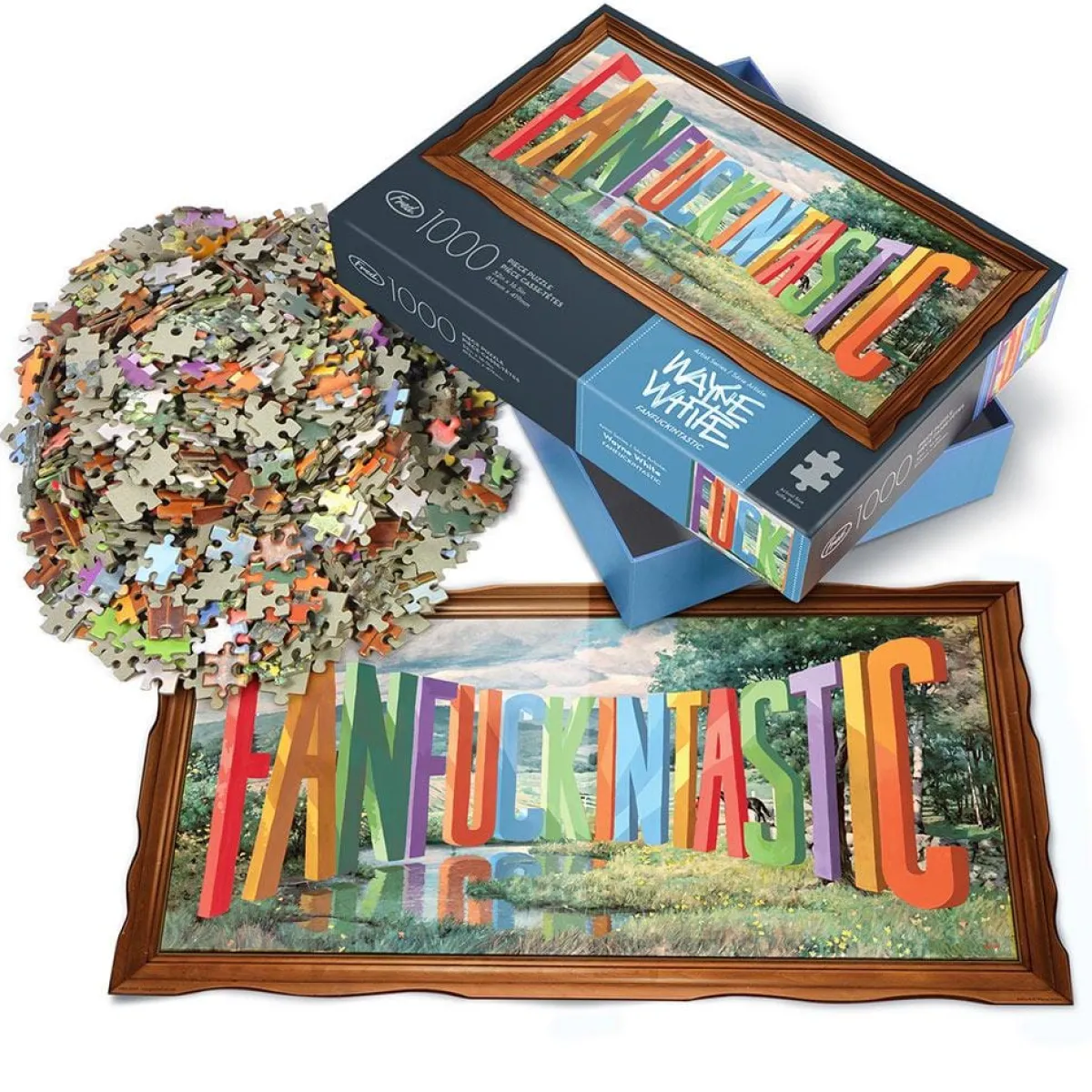 1000-Piece Puzzles>Genuine Fred 1000 PIECE PUZZLE: FANFUCKINTASTIC