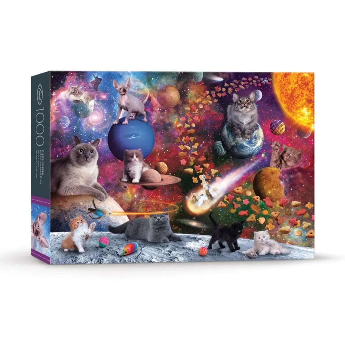 1000-Piece Puzzles>Genuine Fred 1000 PIECE PUZZLE: GALAXY CATS