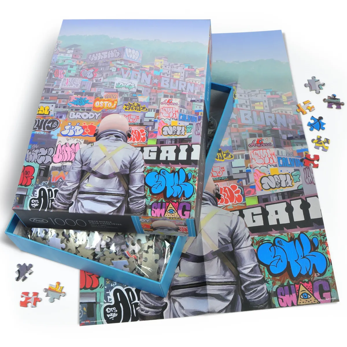 1000-Piece Puzzles>Genuine Fred 1000 PIECE PUZZLE: GRAFFITI CITY