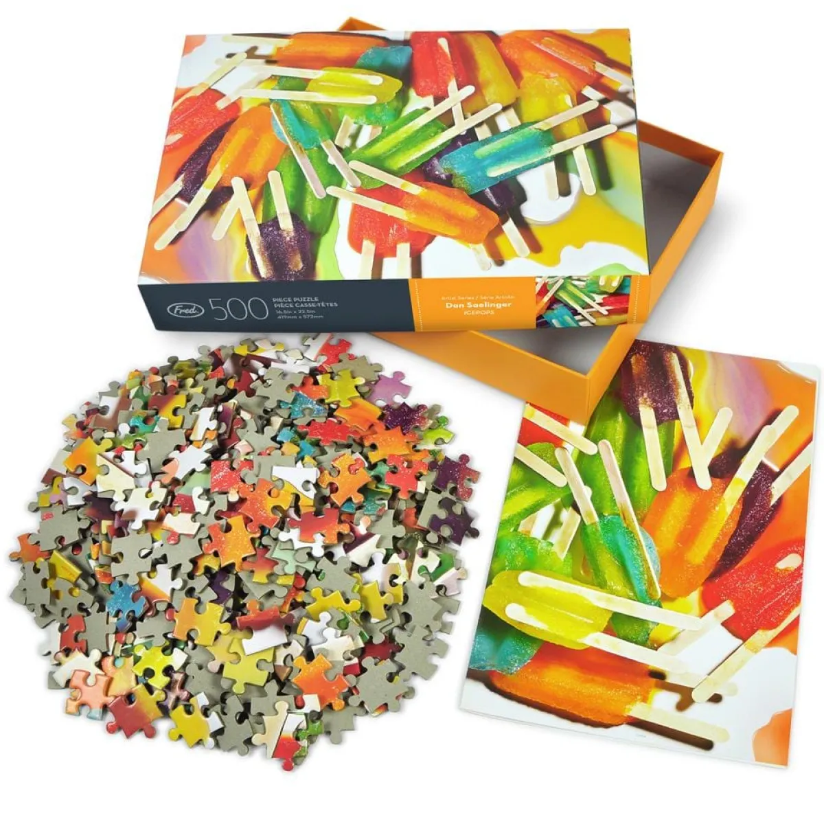 500-Piece Puzzles>Genuine Fred 500 PIECE PUZZLE: ICEPOPS