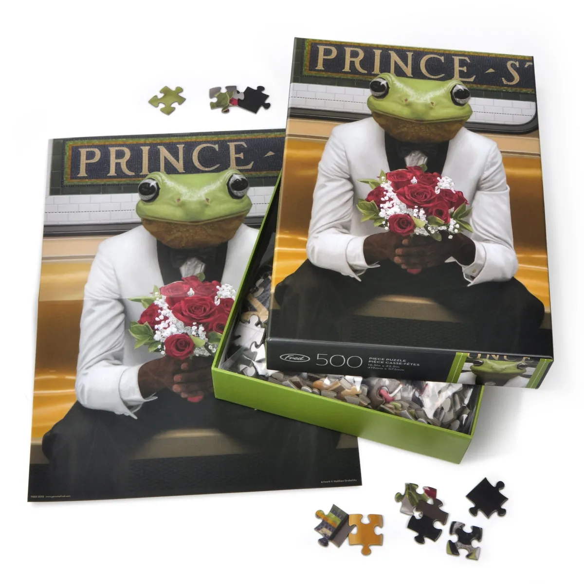 500-Piece Puzzles>Genuine Fred 500 PIECE PUZZLE: KISS ME