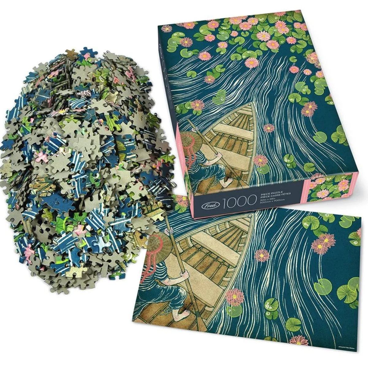 1000-Piece Puzzles>Genuine Fred 1000 PIECE PUZZLE: LILYPADS