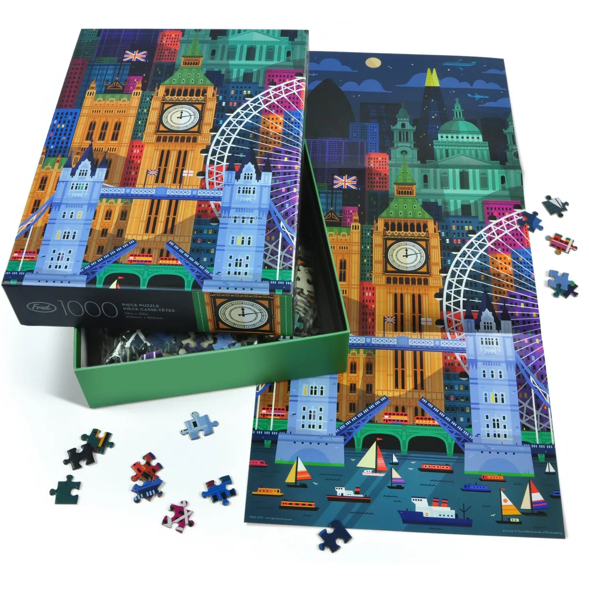 1000-Piece Puzzles>Genuine Fred 1000 PIECE PUZZLE: LONDON