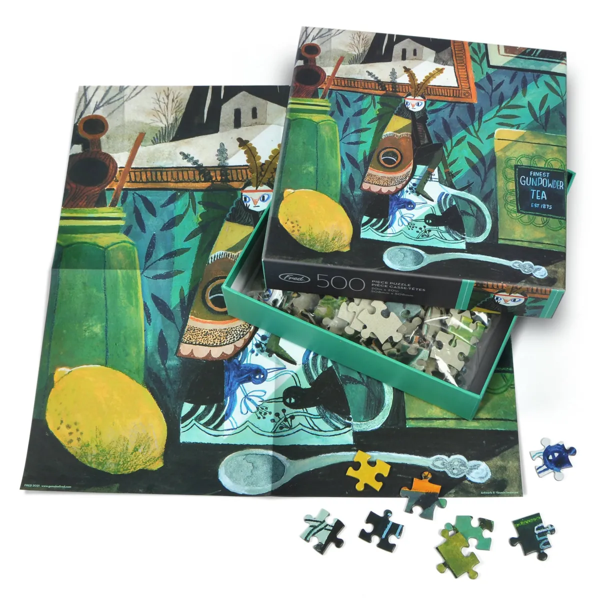 500-Piece Puzzles>Genuine Fred 500 PIECE PUZZLE: MOTH GIRL