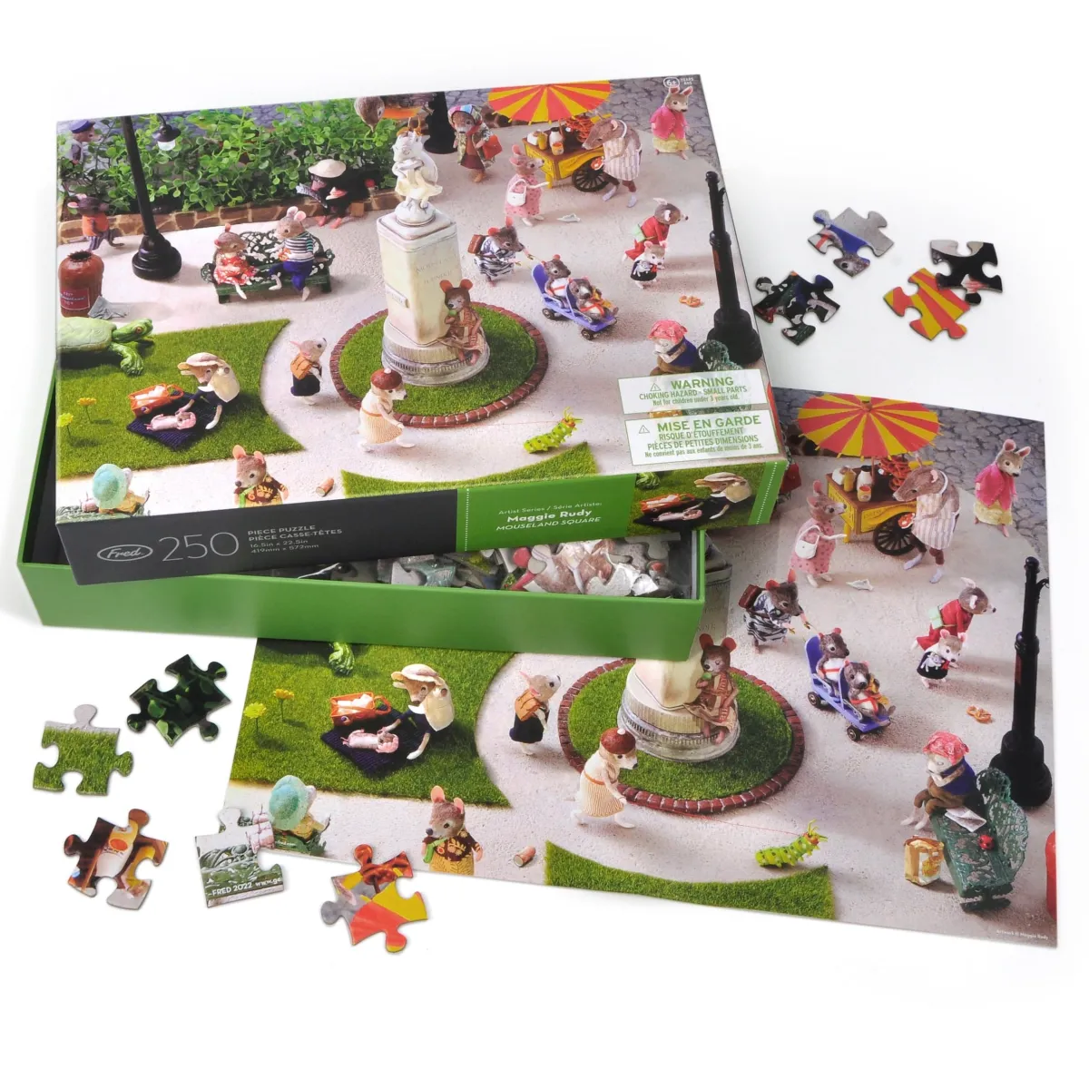 250-Piece Puzzles>Genuine Fred 250 PIECE PUZZLE: MOUSELAND SQUARE