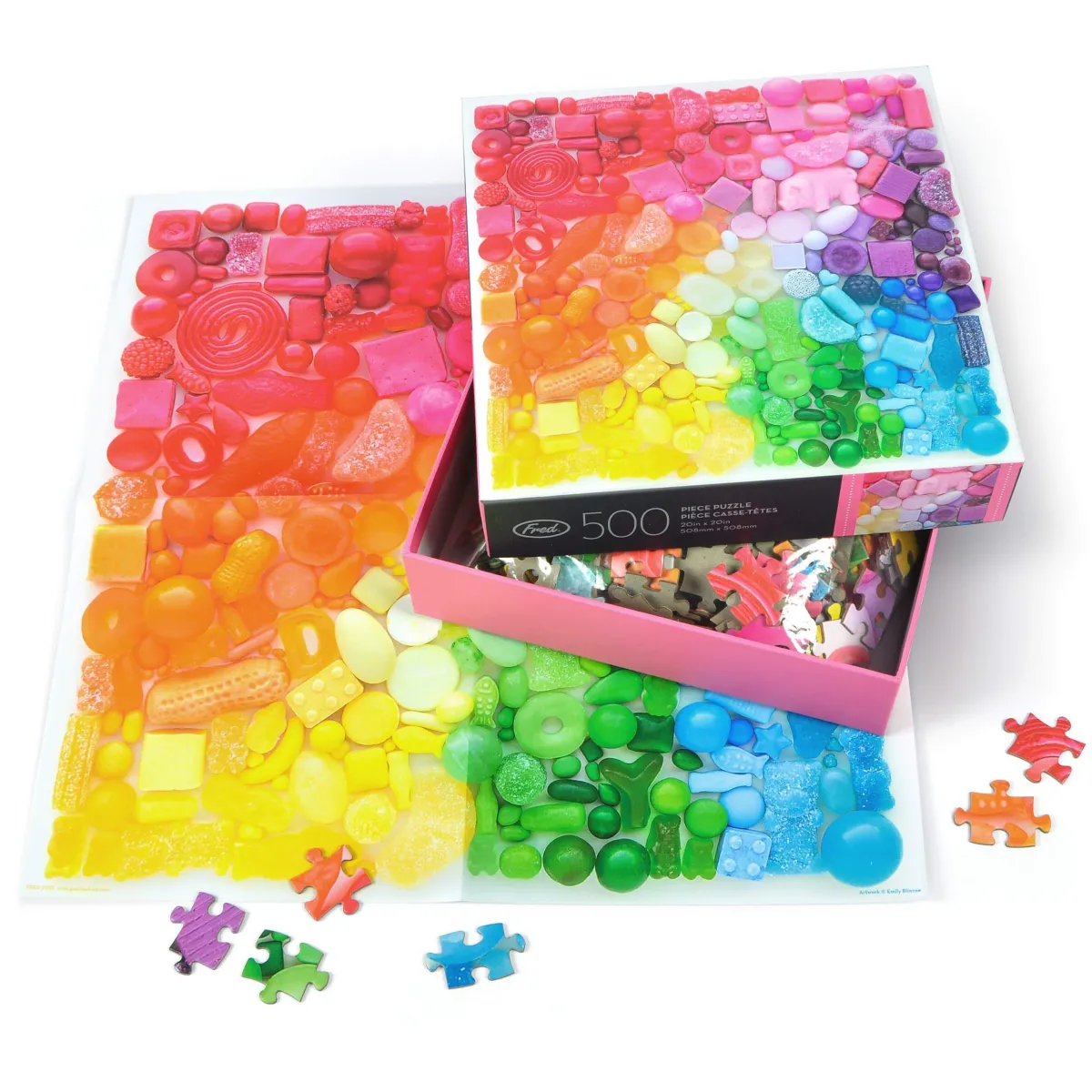 500-Piece Puzzles>Genuine Fred 500 PIECE PUZZLE: SUGAR SPECTRUM