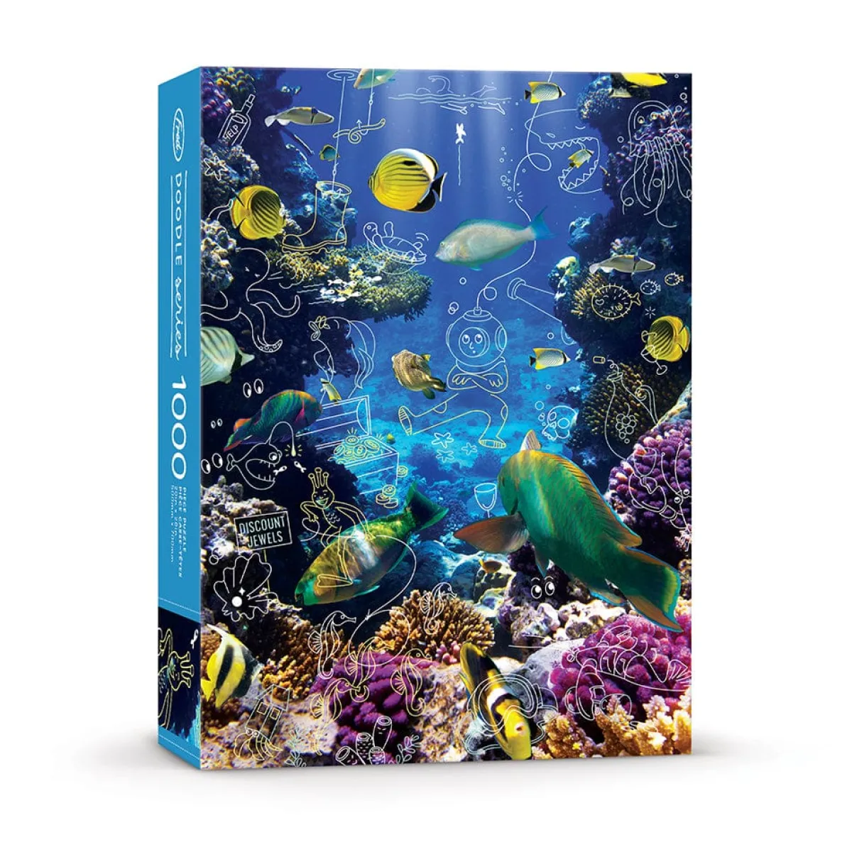 The Doodle Series | 1000-Piece Puzzles>Genuine Fred 1000 PIECE PUZZLE: SWAP MEET UNDER THE SEA