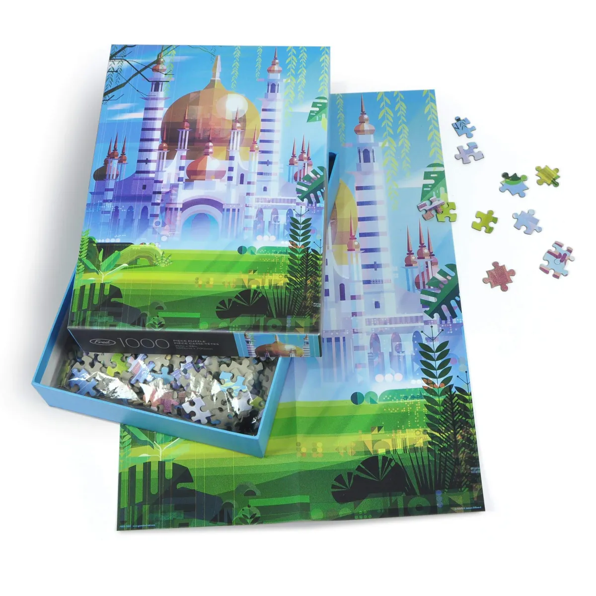 1000-Piece Puzzles>Genuine Fred 1000 PIECE PUZZLE: TEMPLE