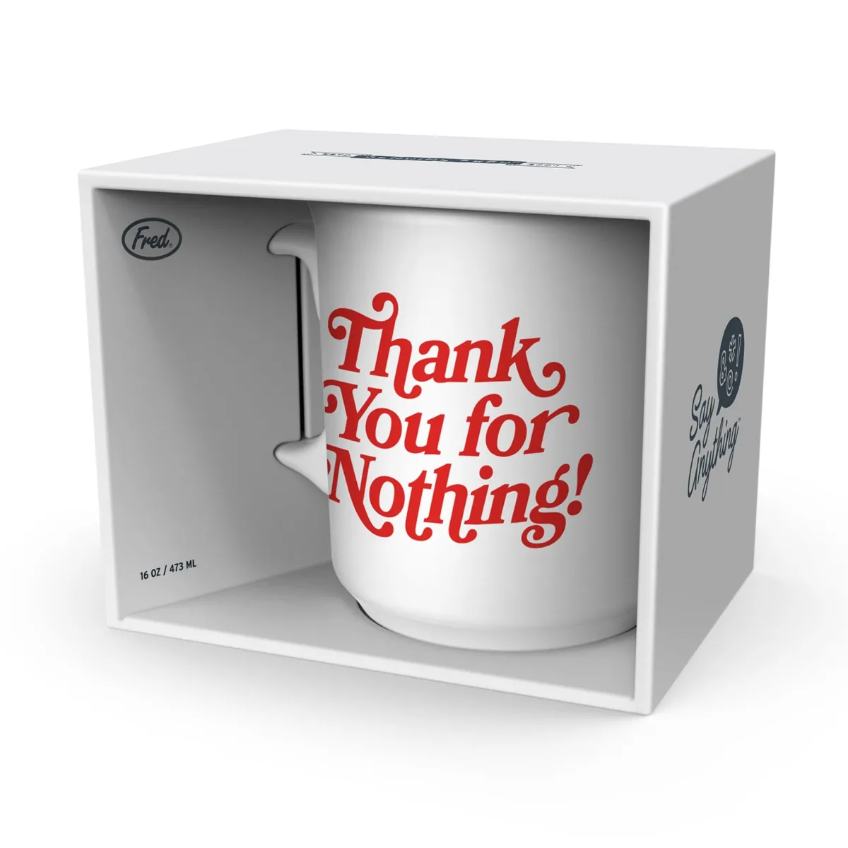 Shop All Table | Mugs>Genuine Fred "THANK YOU FOR NOTHING" MUG