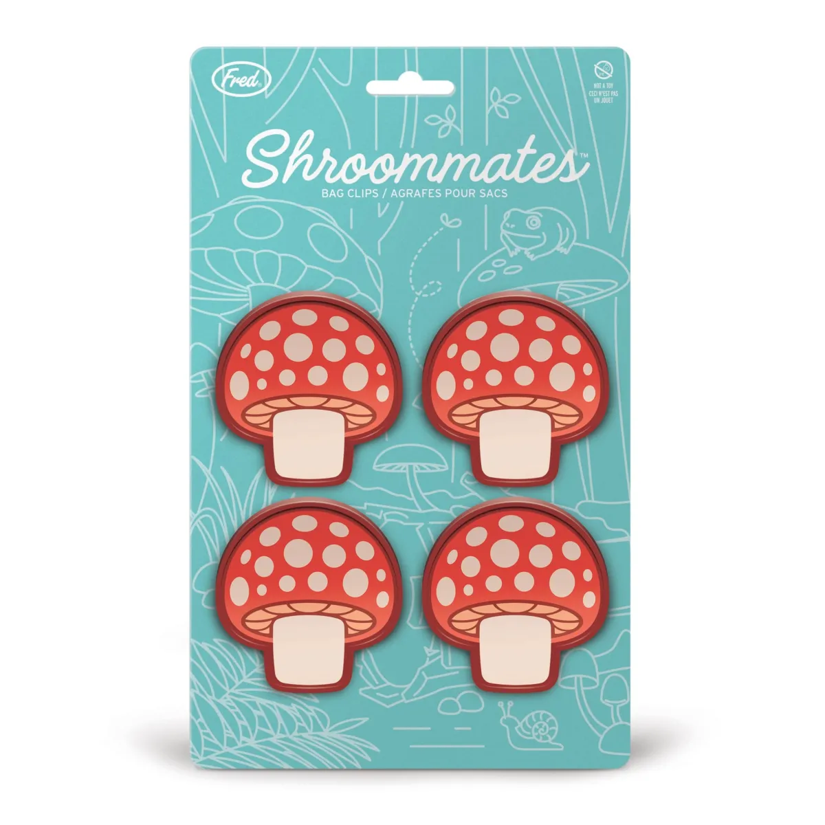 Bag Clips>Genuine Fred SHROOMMATES | Mushroom Bag Clips