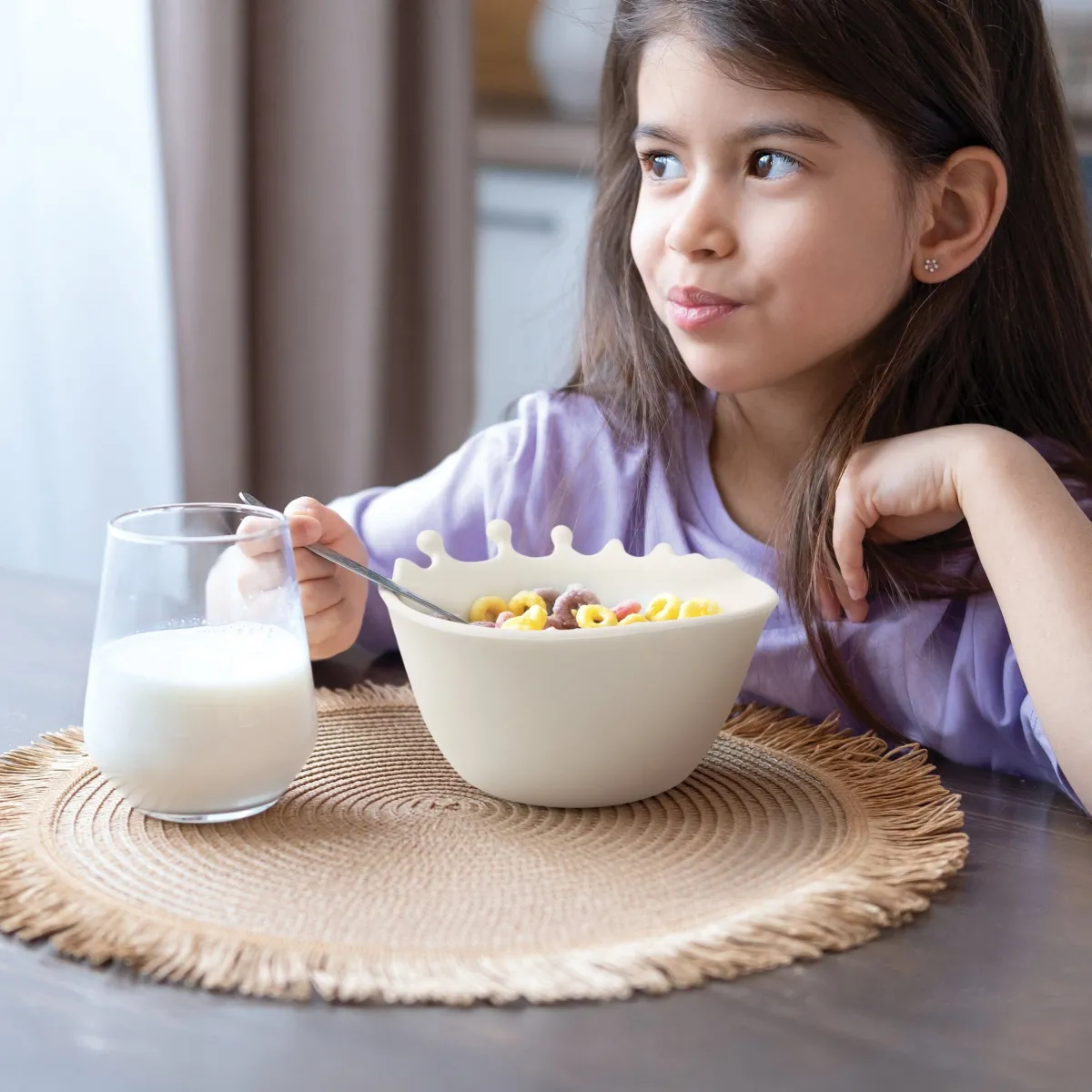 Plates + Trays | Plates + Trays>Genuine Fred SPILT MILK | The surreal cereal bowl!